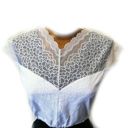 Bluse - Dirndlbluse Valentina - weiß - Damen Tracht