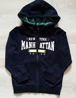 Jacke - Sweatjacke - Joggingjacke - Kapuze - HOODIE - marine  - New York Manhattan - NAME IT KIDS JUNGEN