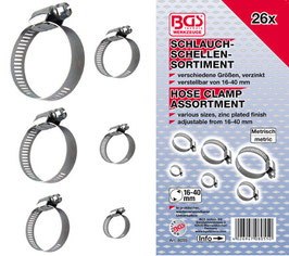 Schlauchklemmen-Sortiment, 26-tlg (Art.8055)