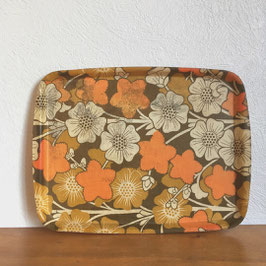 PLATEAU MOTIFS FLEURS 70'S