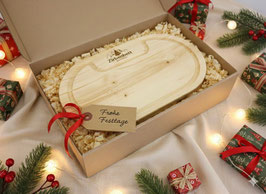 Jausenbretter aus Zirbenholz oval 30*18*1,5 cm Natürlich verpackt und personalisierbar