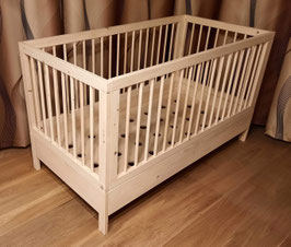 Vom Babybett zum Kinderbett, Modell Lisa & Fred 140x70cm.