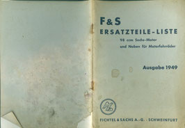 Ersatzteilliste 98ccm Sachs-Motor Ausgabe 1949