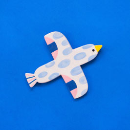 Keramik Vogel baby blue