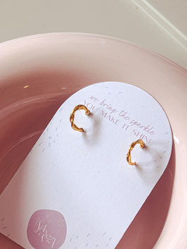 Ohrstecker Creolen silber vergoldet