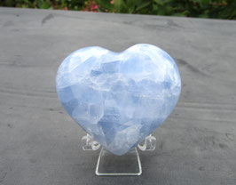 Blauwe calciet hart
