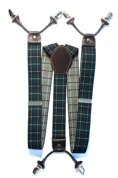 Bretelle Uomo Tartan Verde - DGV2M