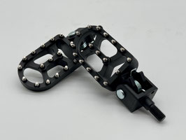 ALU CNC MX Fußrasten + Halter "Black" Talaria Sting / Sting R / Sting Pro MX5 / XXX