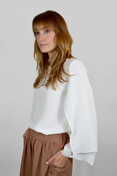 CAMICIA MANICA AMPIA IN SETA  (COD. DC043)