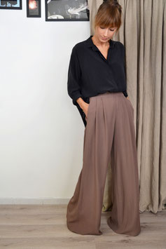 PANTALONI LARGHI IN CREPE CADY  (COD. DP034)
