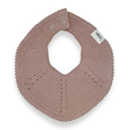 Gestricktes Bandana Lätzchen Old Rose