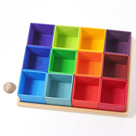 Sortierkisten aus Holz Farben
