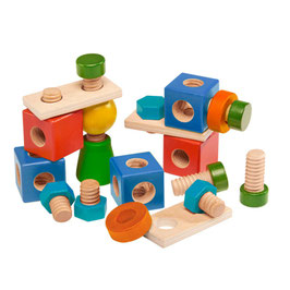 Schraubspiel aus Holz