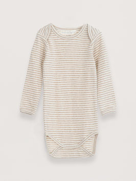 Baby Langarmbody Streifen Oat