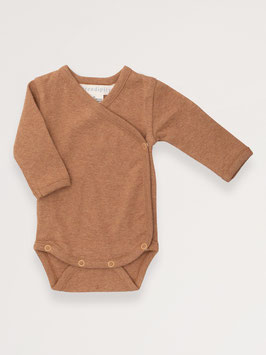 Newborn Wickelbody Melange Cashew