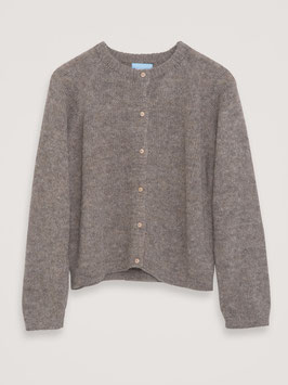 Frauen Alpaka Wollcardigan Fudge