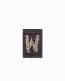 Gestrickte Girlande Buchstabe W