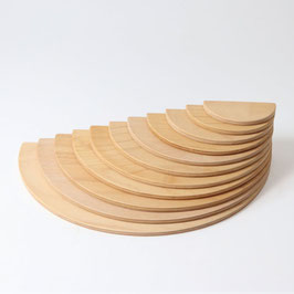 Bauplatten Halbkreis Natur