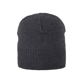 Merinowolle Beanie Anthrazit