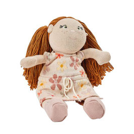 Gestrickte Stoffpuppe Rose