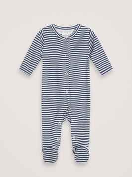 Baby Strampler Streifen Navy