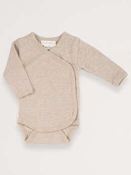 Neugeborene Wickelbody Melange Oat