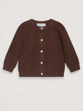 Baby Strickcardigan Coffee