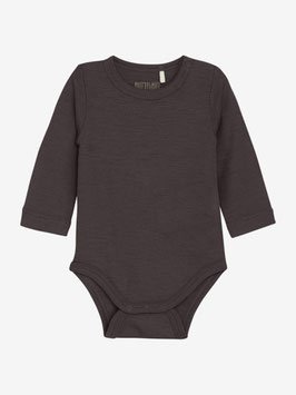 Wolle Seide Langarmbody Raisin