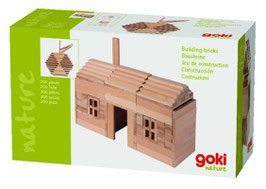 Flache Holzbausteine Natur