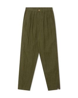 Männer Leinenhose Olive