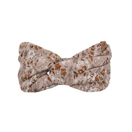 Gr. 51-53 / 2-4 Jahre Musselinhaarband Beige Flowers