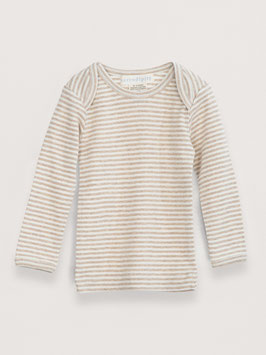 Baby Langarmshirt Streifen Oat