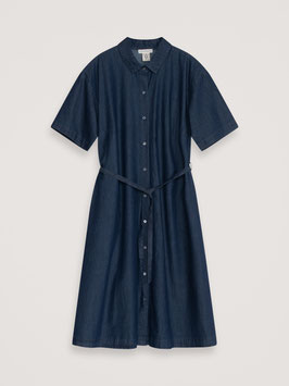 Frauen Kurzarmkleid Dark Denim