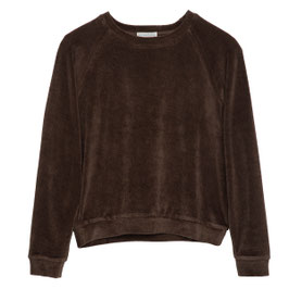 Frauen Samtpullover Chestnut