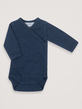 Baby Wickelbody Melange Navy