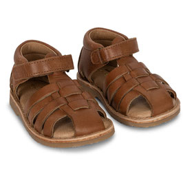 Ledersandalen Cognac