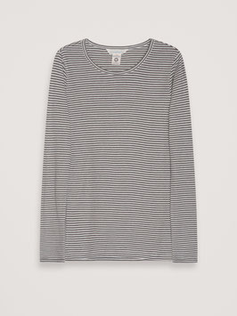 Frauen Langarmshirt Streifen Soil