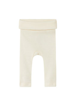 Baby Wollhose ohne Fuss Natural