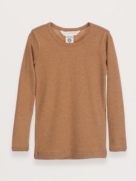 Gr. 98 Kinder Langarmshirt Melange Cashew