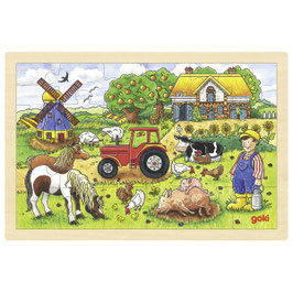 24 Teile Holzpuzzle Müllers Farm
