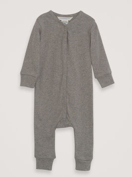 Baby Strampler Melange Taupe