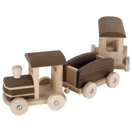 Holzzug mit Waggons Bern
