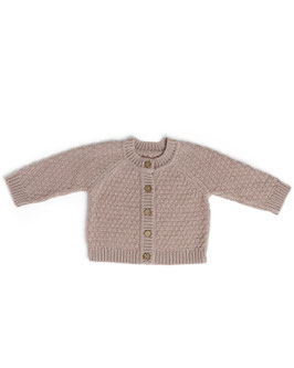 Baby Merino Strickcardigan Powder