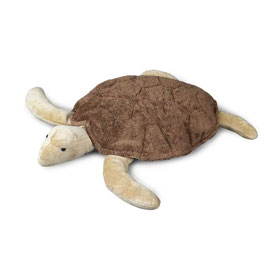 Wärme Kuscheltier Schildkröte braun - gross