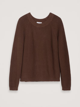 Frauen Strickpullover Coffee
