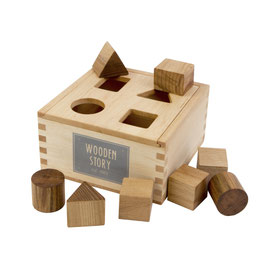 Formensortierspiel aus Holz Natural