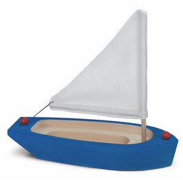 Blaues Segelschiff aus Holz