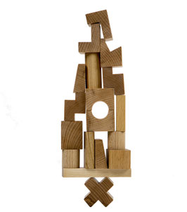 Geschicklichkeitsspiel aus Holz Natural