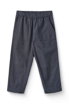 Baby & Kind Baumwollhose Brown Blue Check