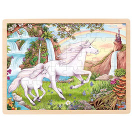48 Teile Holzpuzzle Einhorn